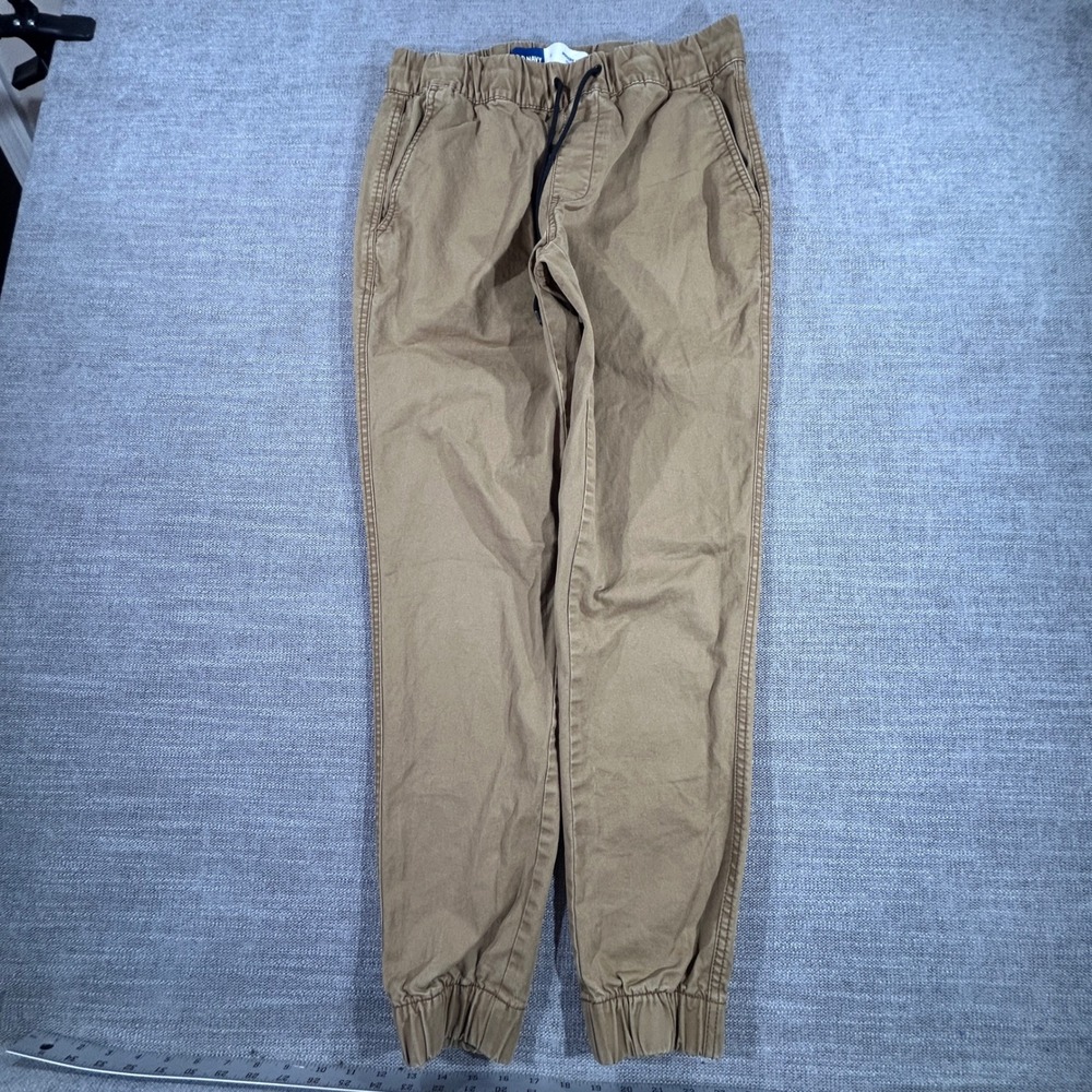 Old Navy Modern Jogger Mens Small Tan Khaki Built-In Flex Elastic Waist